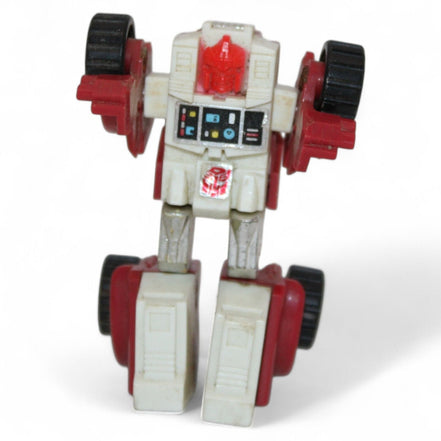 Close-up of 1984 Takara Transformers Swerve Mini Bot robot