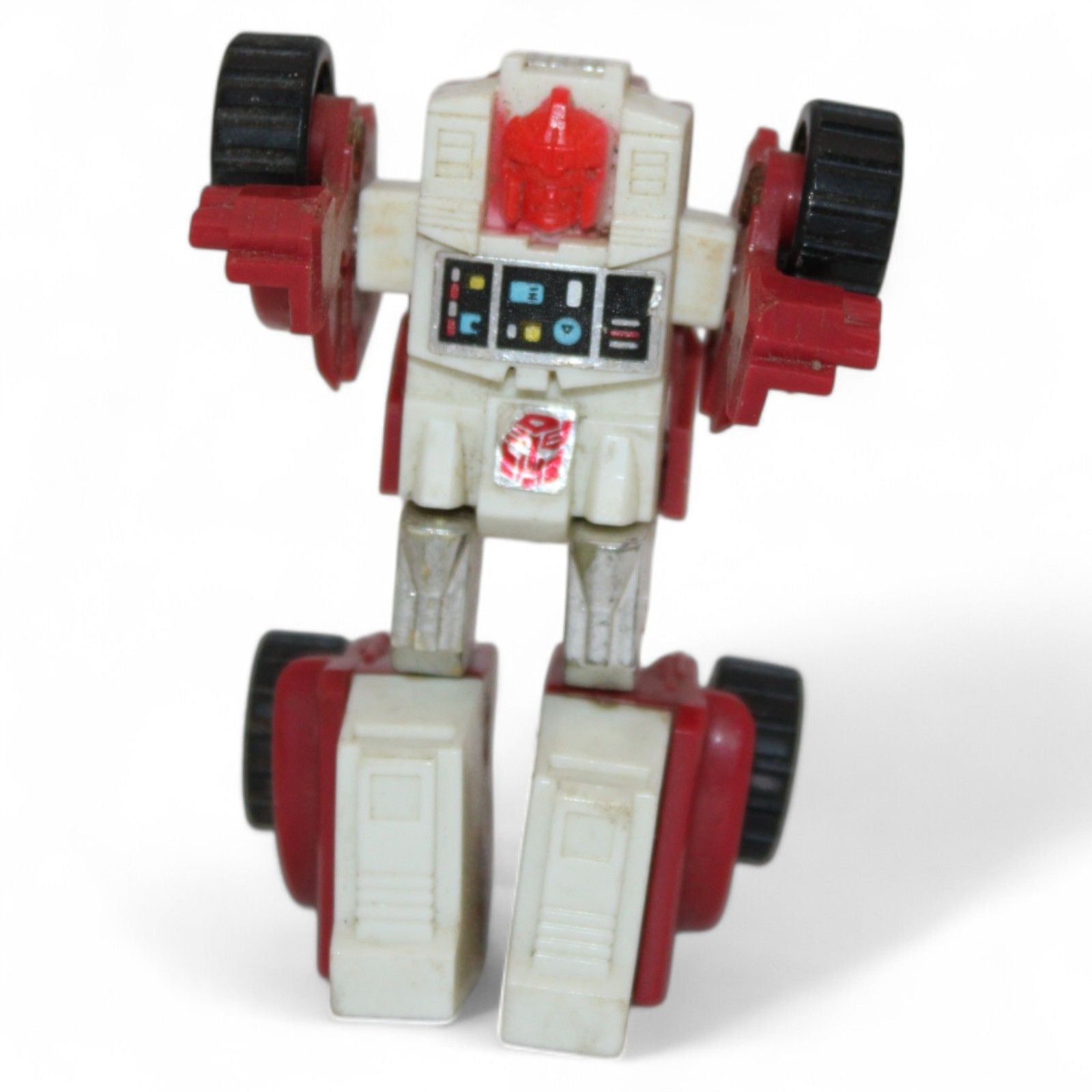 Close-up of 1984 Takara Transformers Swerve Mini Bot robot