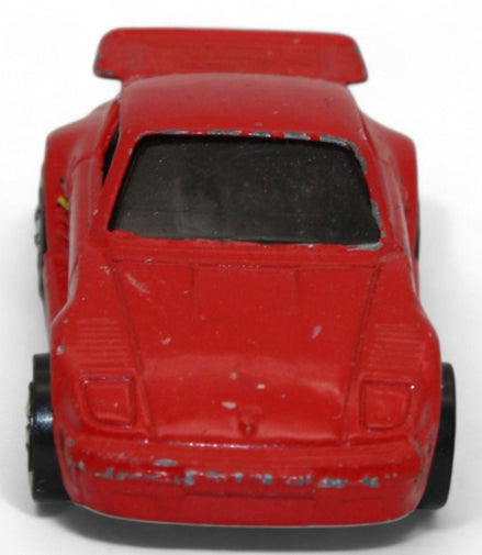 Front view of 1989 Hot Wheels Porsche 930 Turbo red diecast