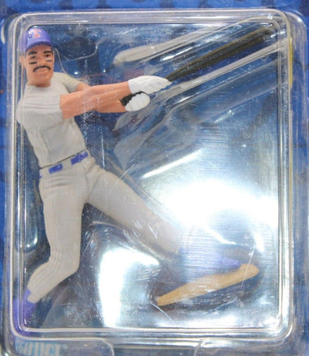 Close-up of Juan Gonzalez action figure in baseball uniform