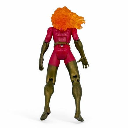 Back view of 1995 Marvel Toybiz X-Men Dark Phoenix Jean Grey action figure showing detailed costume