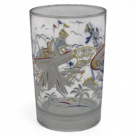 Close-up of Goofy illustration on Disney World 25th Anniversary glass