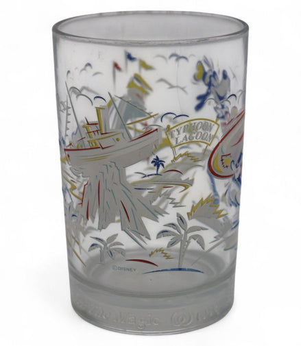 Close-up of Goofy illustration on Disney World 25th Anniversary glass