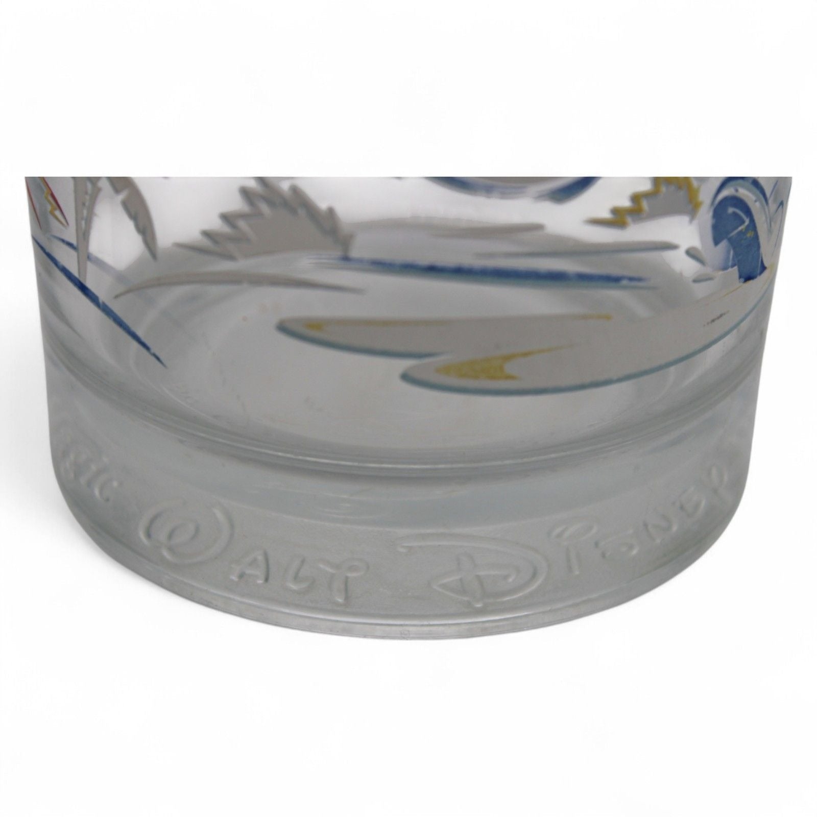 1996 Disney World glass featuring Goofy surfing at Typhoon Lagoon