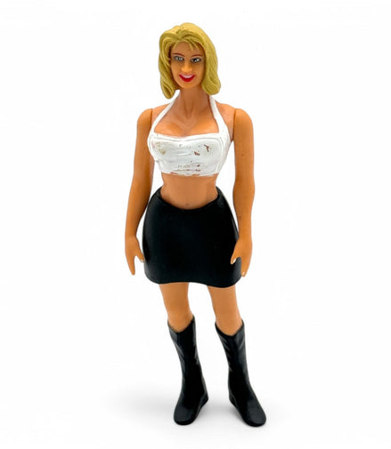 1997 Jakks WWF Sunny action figure with blonde hair and stylish outfit