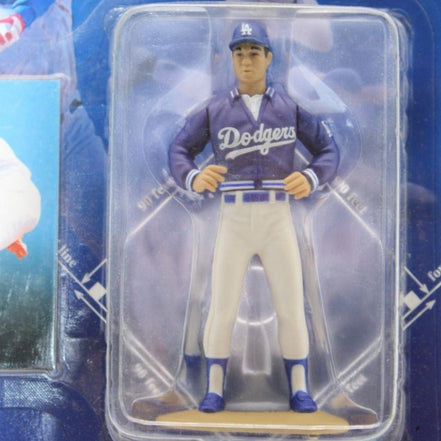 Close-up of Hideo Nomo Dodgers action figure in uniform