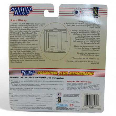 Back view of Starting Lineup 1998 Edition packaging