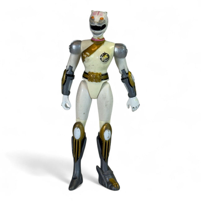Front view of 2002 Bandai Power Rangers Wild Force White Ranger action figure