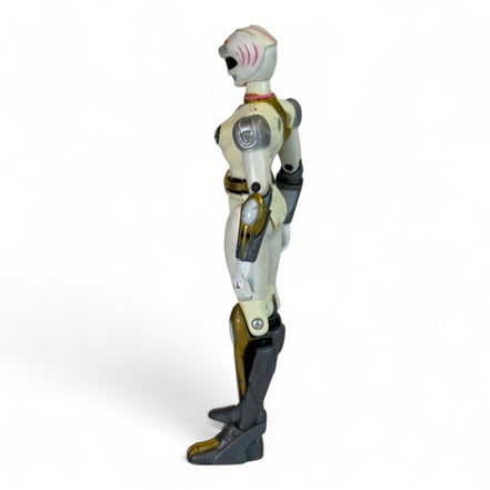 Side view of 2002 Bandai Power Rangers Wild Force White Ranger action figure
