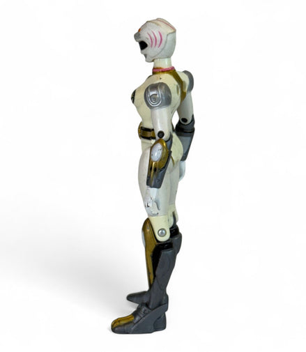 Side view of 2002 Bandai Power Rangers Wild Force White Ranger action figure