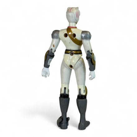 Back view of 2002 Bandai Power Rangers Wild Force White Ranger action figure