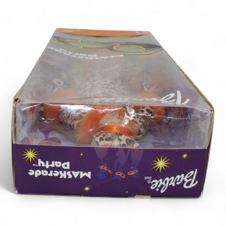 Bottom view of Barbie Maskerade Party box with product details