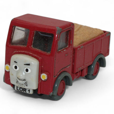 2002 Thomas Train die-cast red lorry truck with detachable load