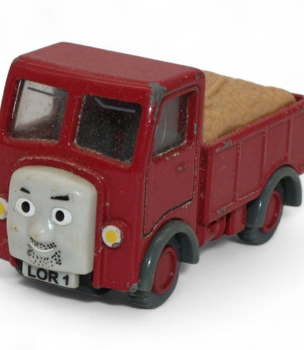 2002 Thomas Train die-cast red lorry truck with detachable load