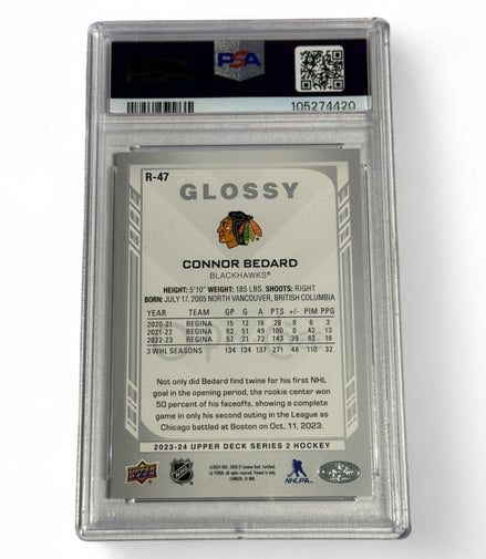 2023 Upper Deck Connor Bedard OPC Glossy Rookie Card – Mint Condition - Flip Side CollectiblesHockey CardUpper Deck