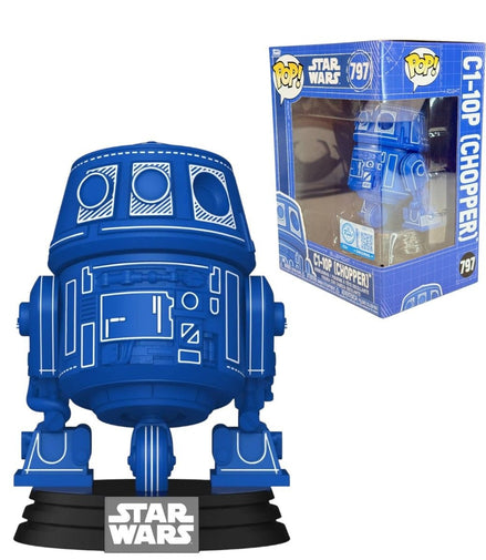 Star Wars Funko Pop! 797 C1-10P "Chopper" Bobblehead Figure