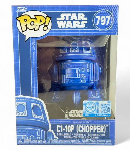 Star Wars Funko Pop! 797 C1-10P "Chopper" Bobblehead Figure