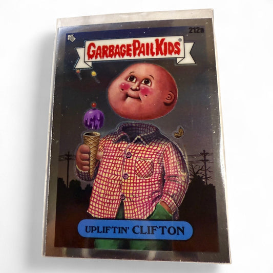 Garbage Pail Kids Topps Chrome Card #222 Upliftin Clifton Featuring Dizzy Ryle Vile Kyle