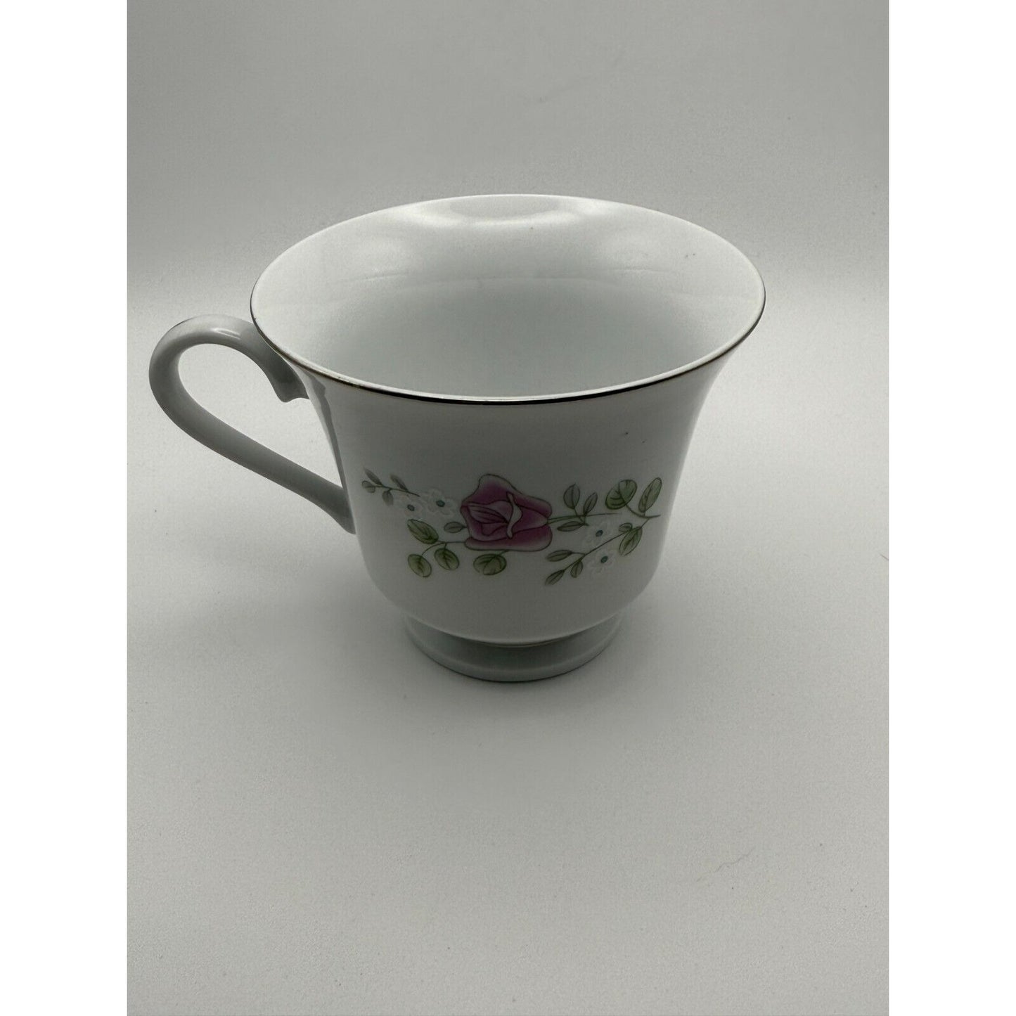 Vintage Tangshan China Teacup – Pink & Blue Roses – Made in China – Floral