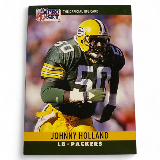 Johnny Holland Green Bay Packers Pro Set NFL Football Card