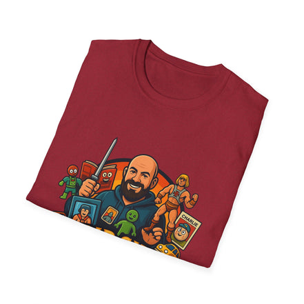 Flip Side Collectibles Unisex Softstyle T-Shirt | Graphic Tee, Casual Wear, Vintage Style, Gift for Collectors, Fun T-ShirtPrintifyT-ShirtSHeather CardinalCottonCrew neckDTG45