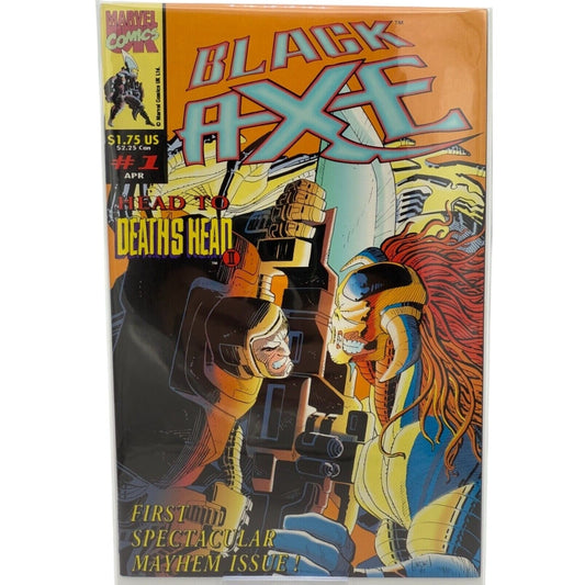 Black Axe #1 Marvel UK Deaths Head II First Appearance Key Issue April 1993 Rare Comic