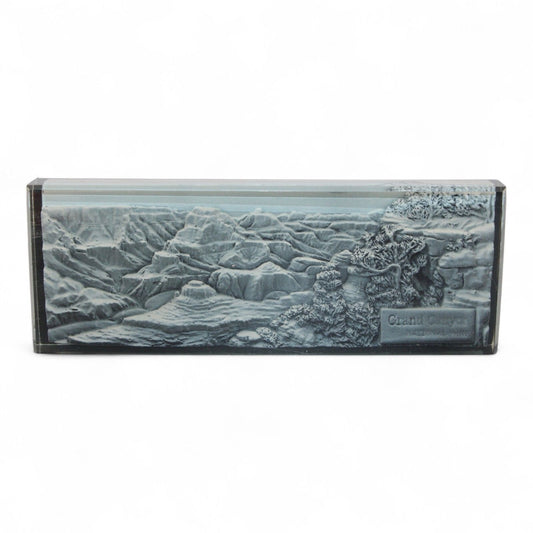 Grand Canyon National Park 3D Resin Desk Display Souvenir Sculpture Gray & Black