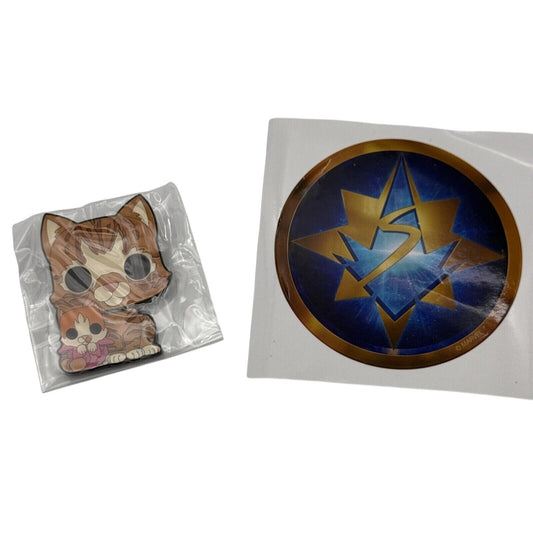 Funko Pop Pin Marvel The Marvels Goose Flerken W/ Kitten Sticker Set