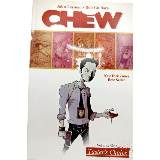 CHEW Vol. 1: Tasters Choice Signed By John Layman Image Comics Graphic Novel Paperback