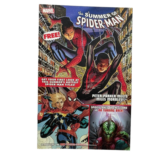 Marvel "The Summer Of Spider-Man" Promo Comic Featuring Miles Morales Captain Marvel & The Lizard