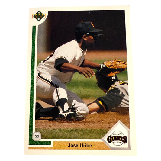 1991 Upper Deck Jose Uribe Error Card #207 – Misprinted Birth Year