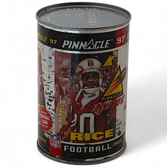 1997 Pinnacle Inside NFL Football Cards Can Featuring Jerry Rice