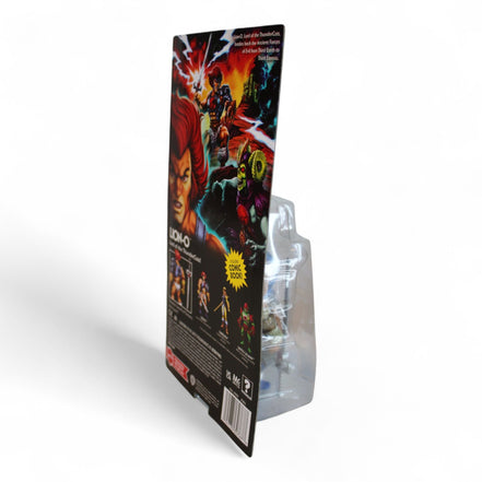 Side angle of Lion-O action figure packaging