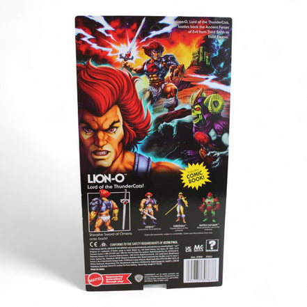 Back view of Lion-O action figure packaging