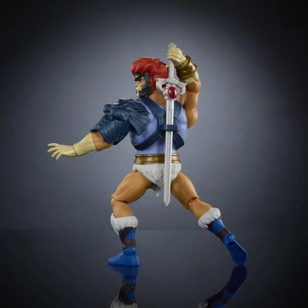 Lion-O action figure back view with sword sheathed