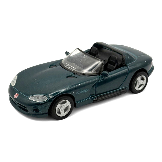 Dodge Viper RT/10 Die-Cast Model Car Dark Green 1:43 Scale Collectible Toy Car With Opening Doors & Detailed Interior