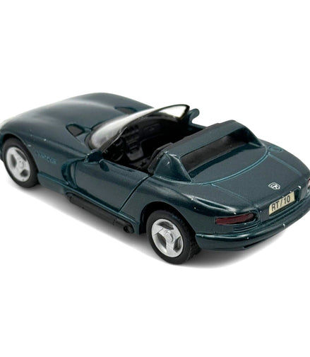 Dodge Viper RT/10 Die-Cast Model Car Dark Green 1:43 Scale Collectible Toy Car With Opening Doors & Detailed Interior