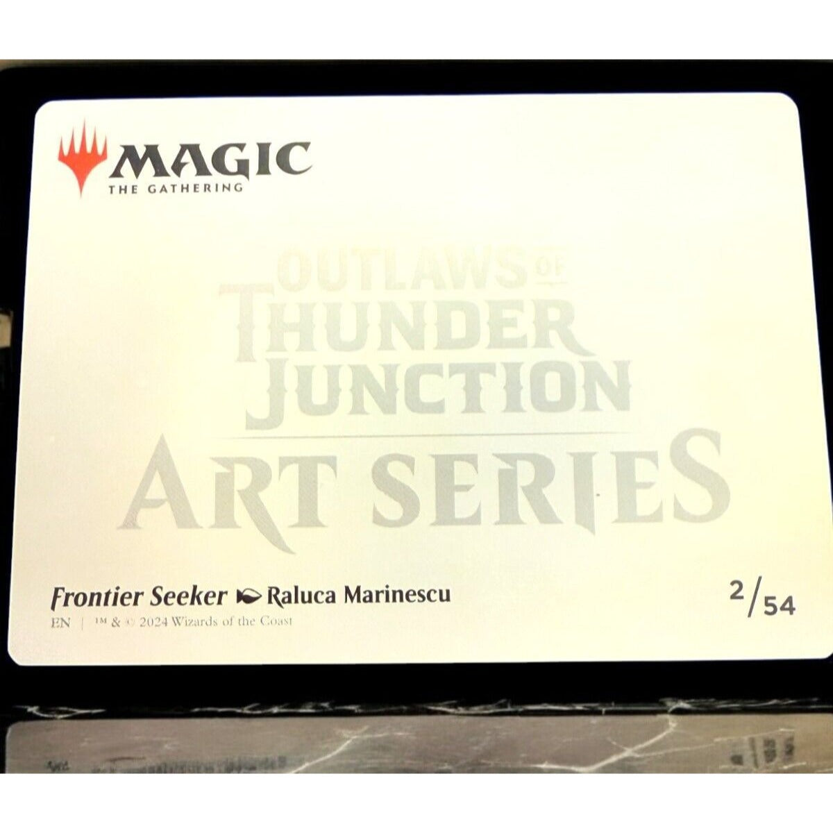 Magic The Gathering Art Series Frontier Seeker Trading Card Outlaws Of Thunder Junction 2/54