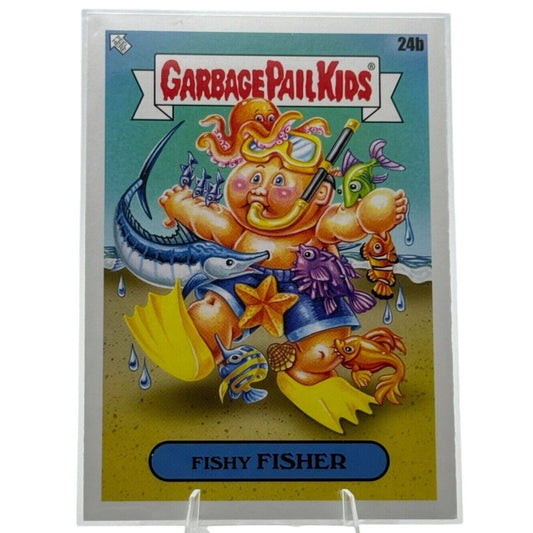 2023 Garbage Pail Kids "Go On Vacation" Series Fishy Fisher Card 24b