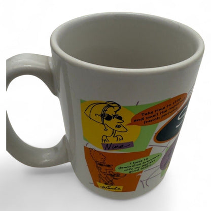 Hallmark Shoebox Coffee Mug Cartoon Comic Humor Vintage Ceramic Gift White