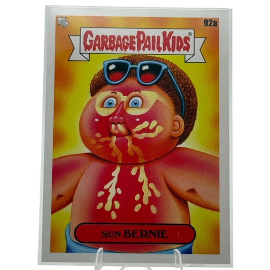 2023 Garbage Pail Kids "Go On Vacation" Card 92a Sun Bernie Collectible Trading Card By Topps