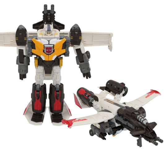 Vintage Transformers Galaxy Force Cybertron GC-22 Sonic Bomber by Takara, shown incomplete