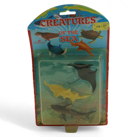 Imperial Creatures Of The Sea Collectible Toy Set With Shark Stingray & Sawfish