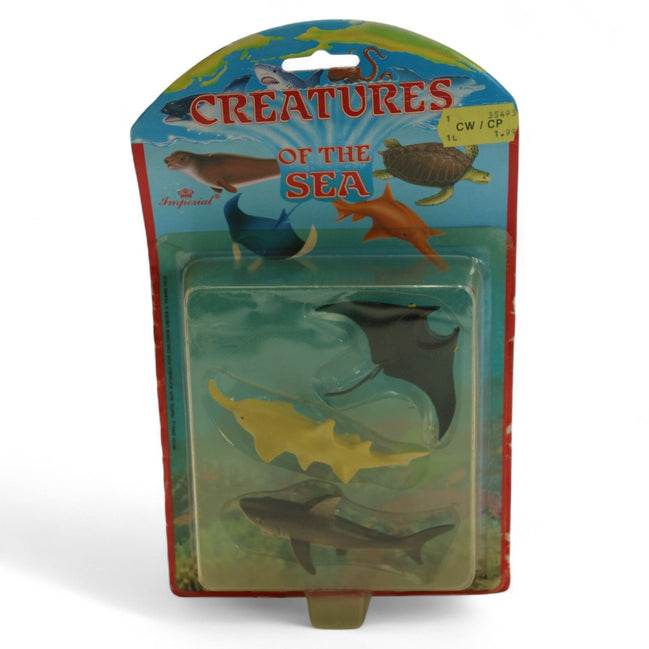 Imperial Creatures Of The Sea Collectible Toy Set With Shark Stingray & Sawfish