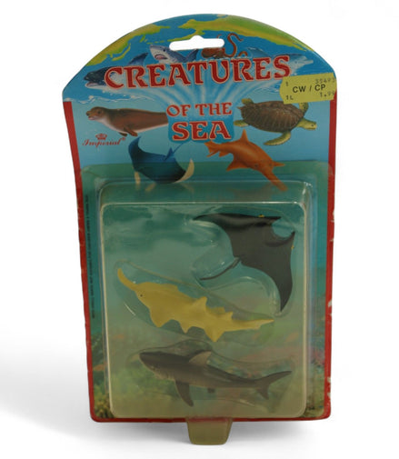 Imperial Creatures Of The Sea Collectible Toy Set With Shark Stingray & Sawfish