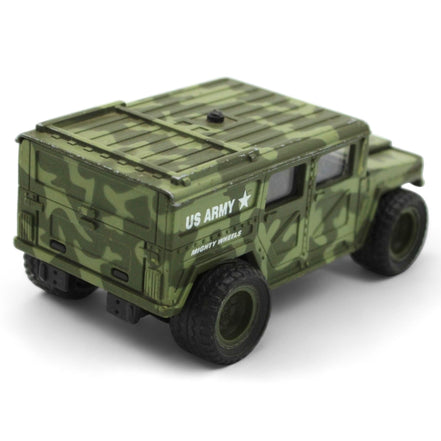 US Army Green Camouflage Diecast Toy Truck 4x4 Military Vehicle