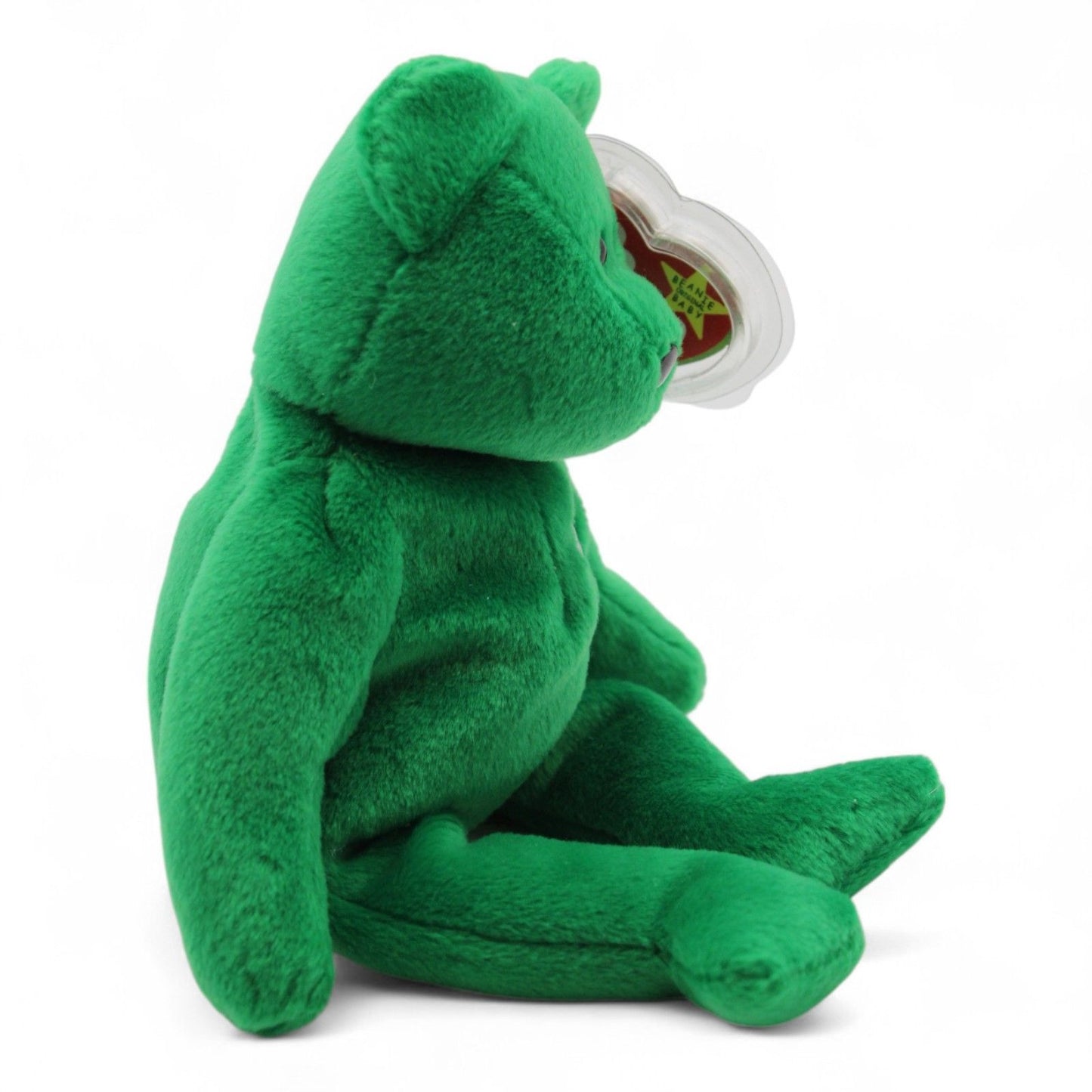 Ty Beanie Baby Erin Bear Irish Shamrock Plush 1997 W/ Swing Tag Protector 8" Collectible