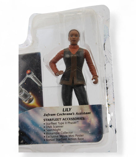 A 1996 Playmates Toys Star Trek: First Contact 6″ Lily action figure, Zefram Cochrane’s assistant