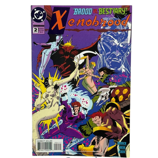 Xenobrood Comic Issue #2 Brood Vs Bestiary DC Comics 1994 Vintage Collectible