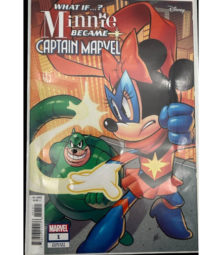 What If Minnie Became Captain Marvel 1 Variant Edition Disney Marvel Comic